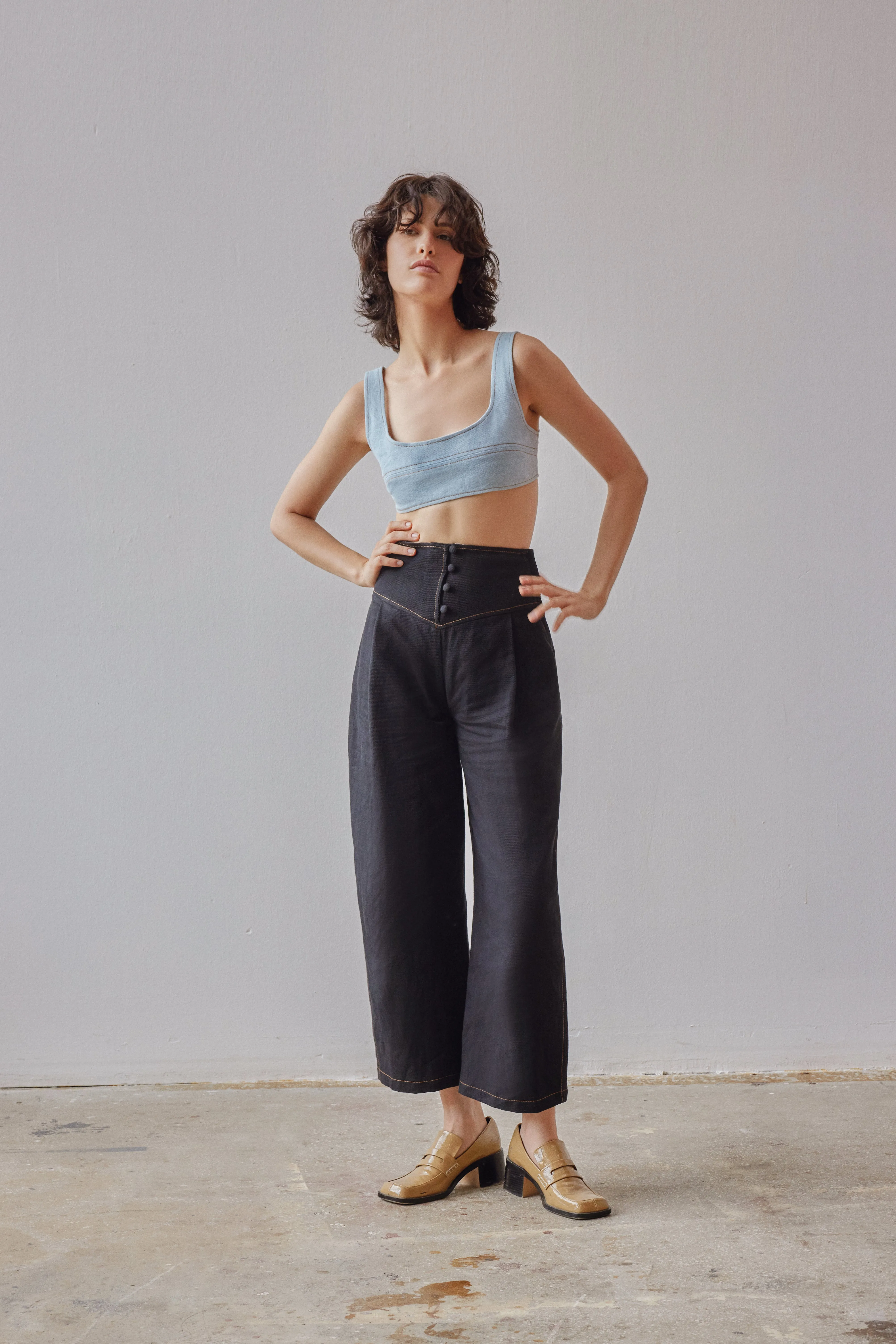 Abby Bralette - Light Blue