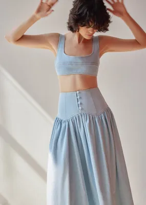 Abby Bralette - Light Blue