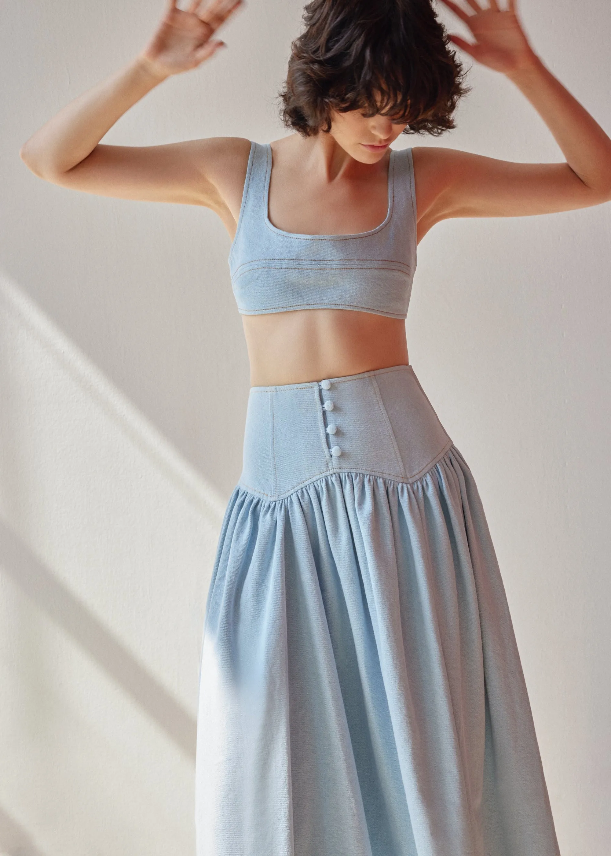Abby Bralette - Light Blue
