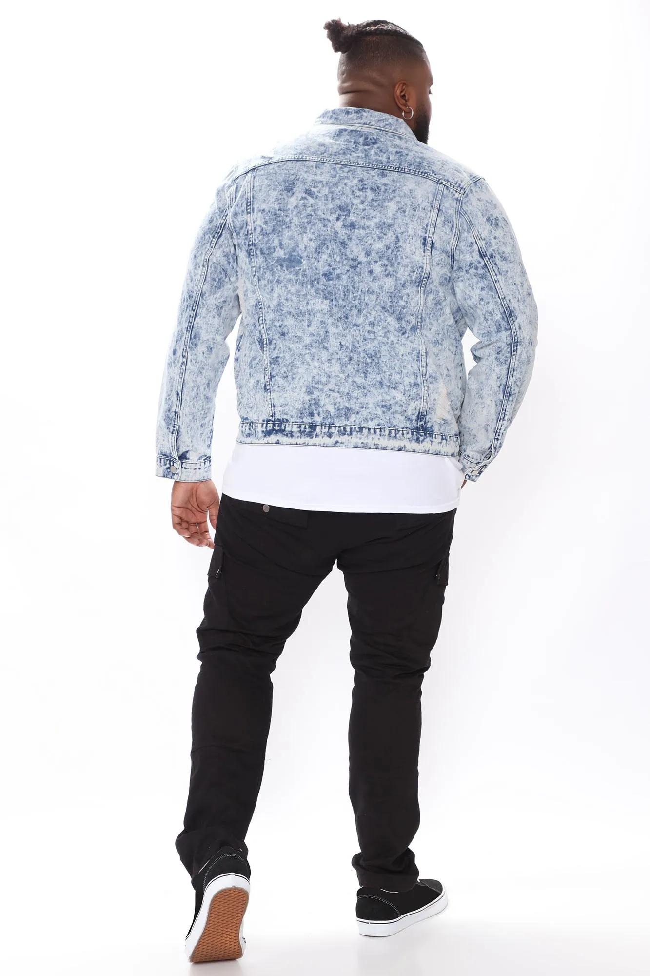 Acid Wash Denim Trucker - Acid Wash