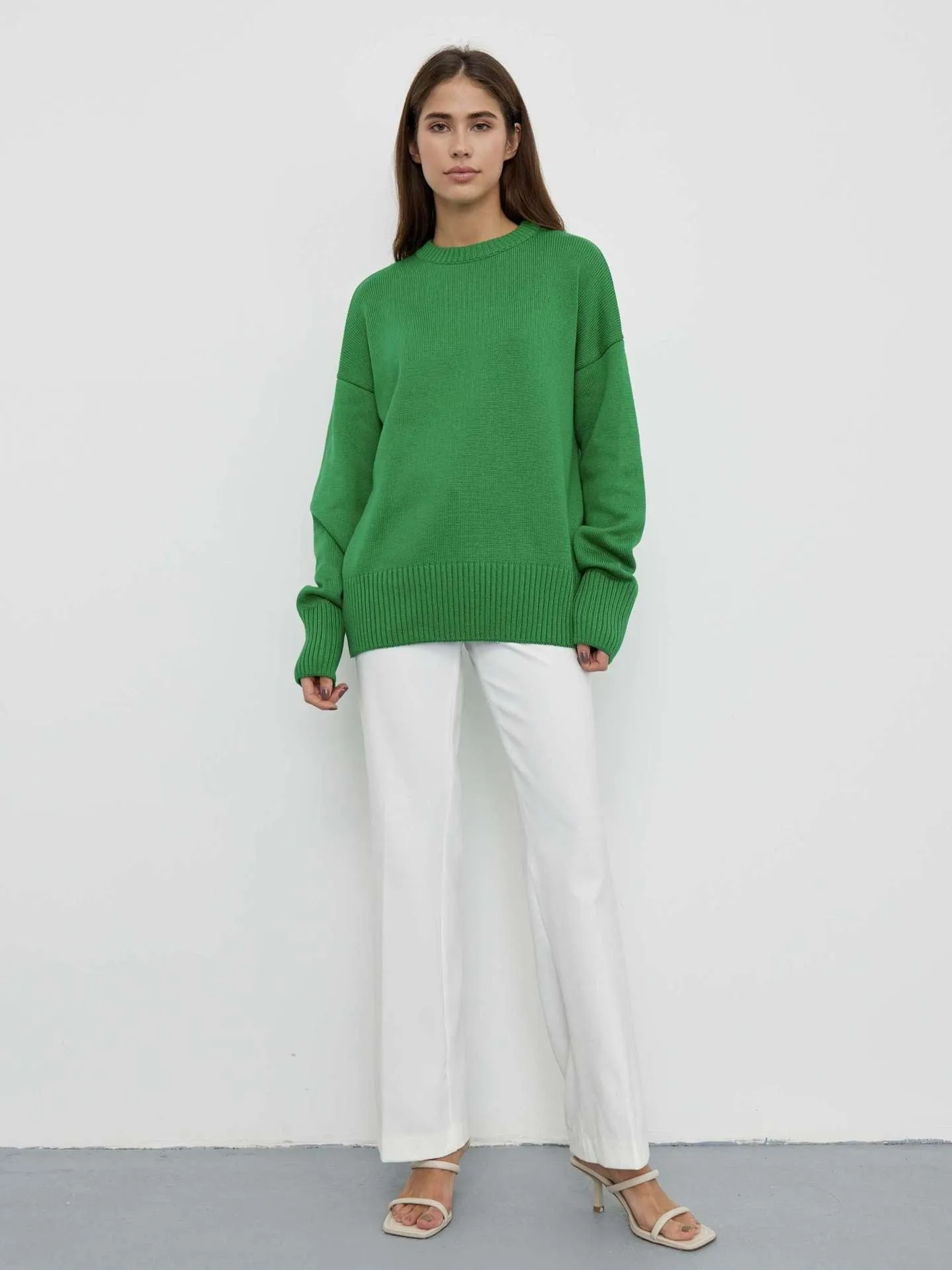 Audrey O Neck Oversized Casual Women Sweater