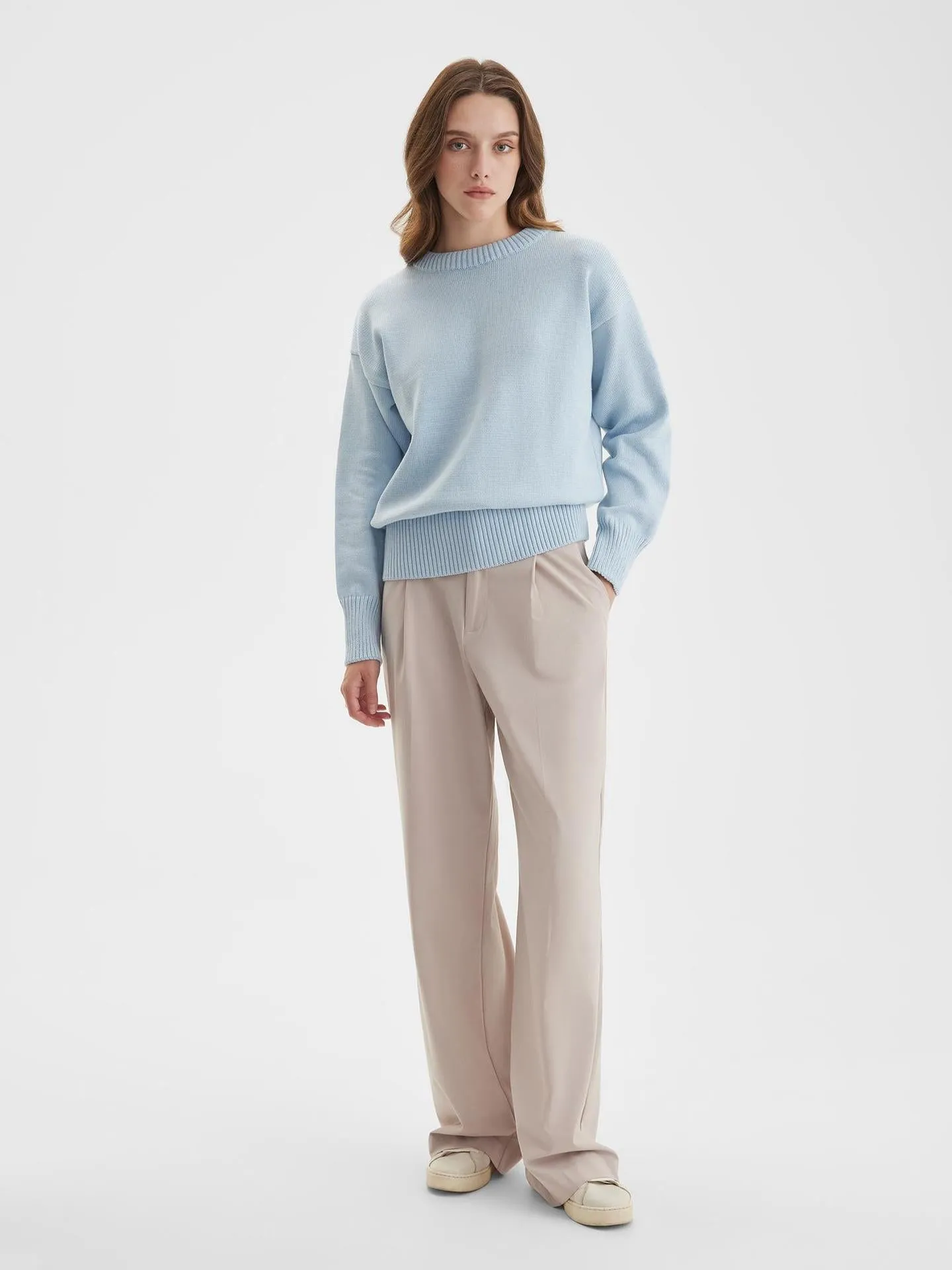 Audrey O Neck Oversized Casual Women Sweater