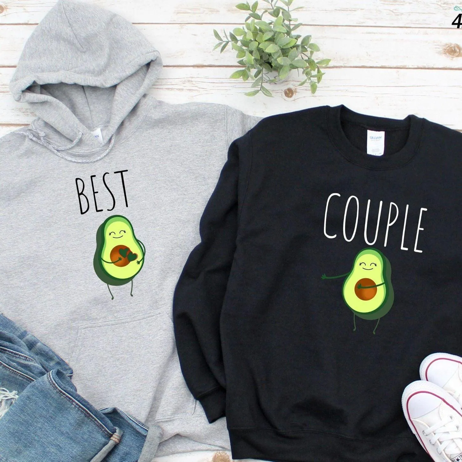 Best Couple Matching Set - Avocado Couple Apparel for Couples
