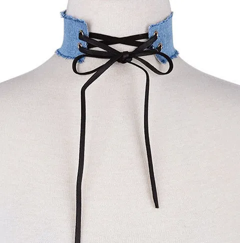 Bree Dos Denim Choker