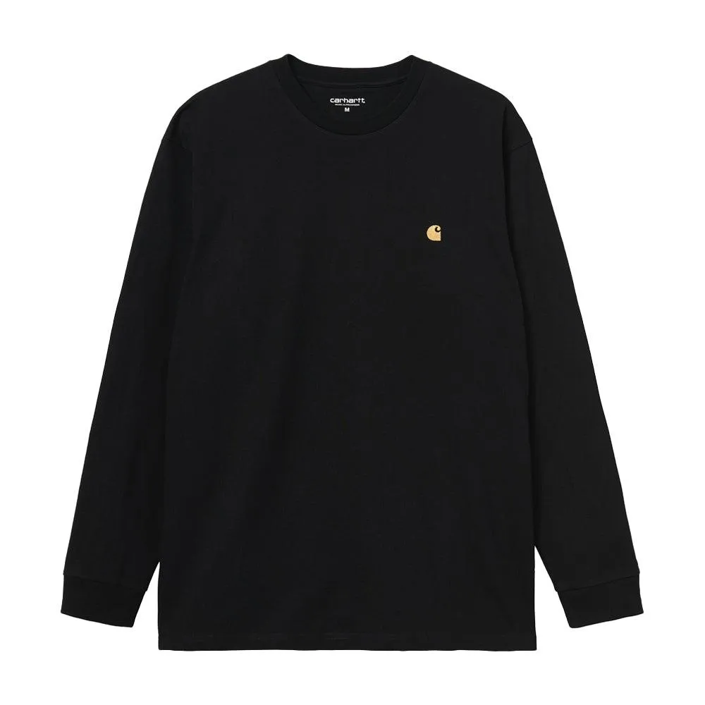 Carhartt WIP L/S Chase T-Shirt Black/Gold