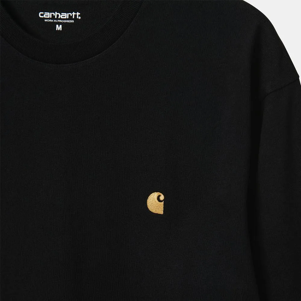 Carhartt WIP L/S Chase T-Shirt Black/Gold