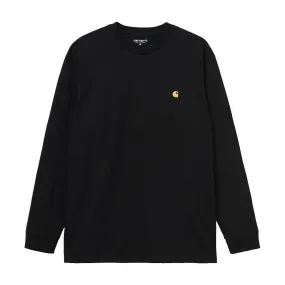 Carhartt WIP L/S Chase T-Shirt Black/Gold