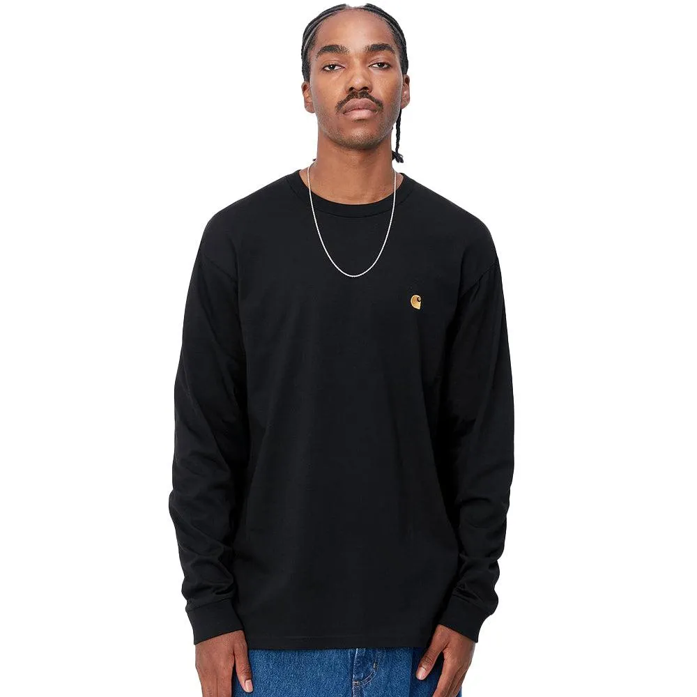 Carhartt WIP L/S Chase T-Shirt Black/Gold