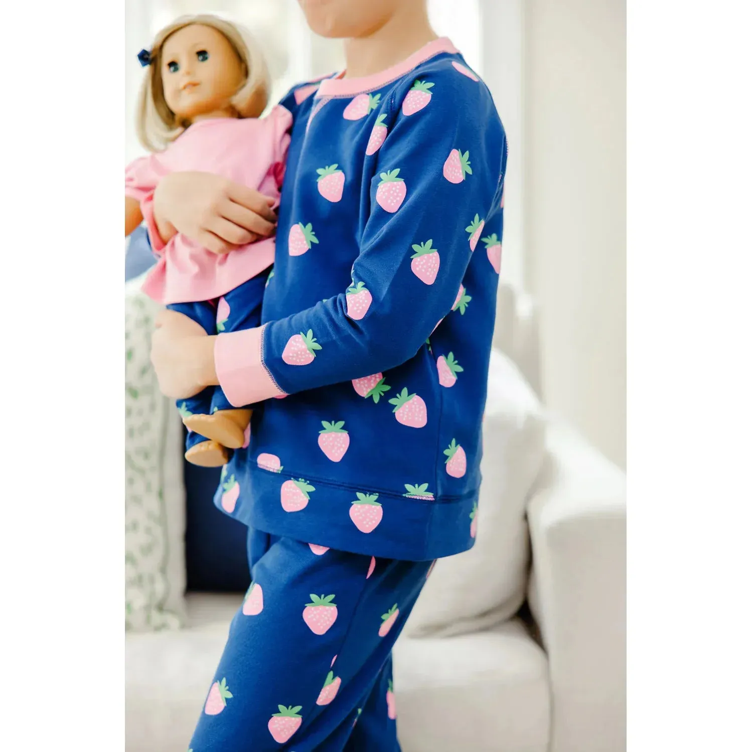 Cassidy Comfy Crewneck - Sanibel Strawberry