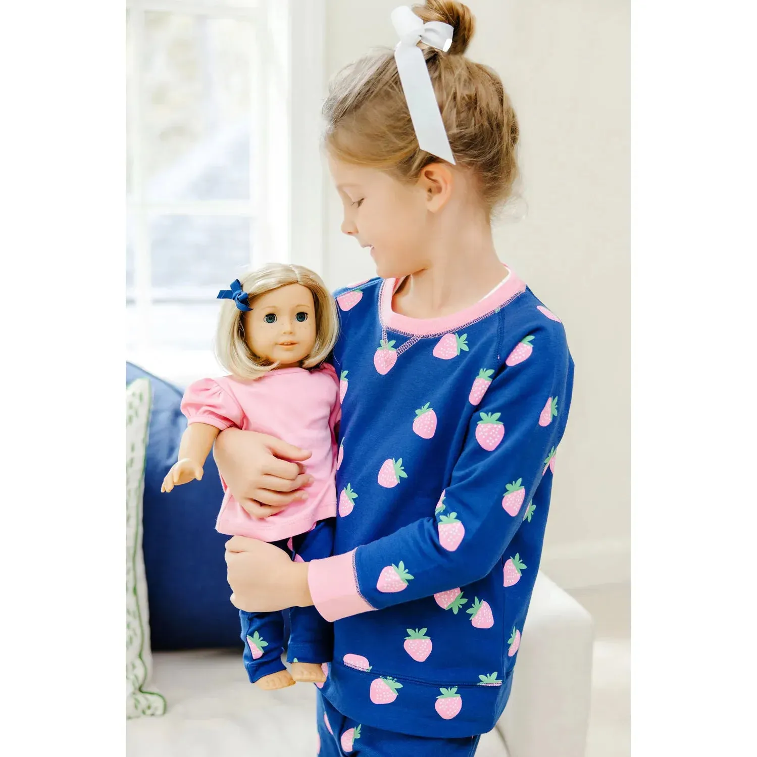 Cassidy Comfy Crewneck - Sanibel Strawberry