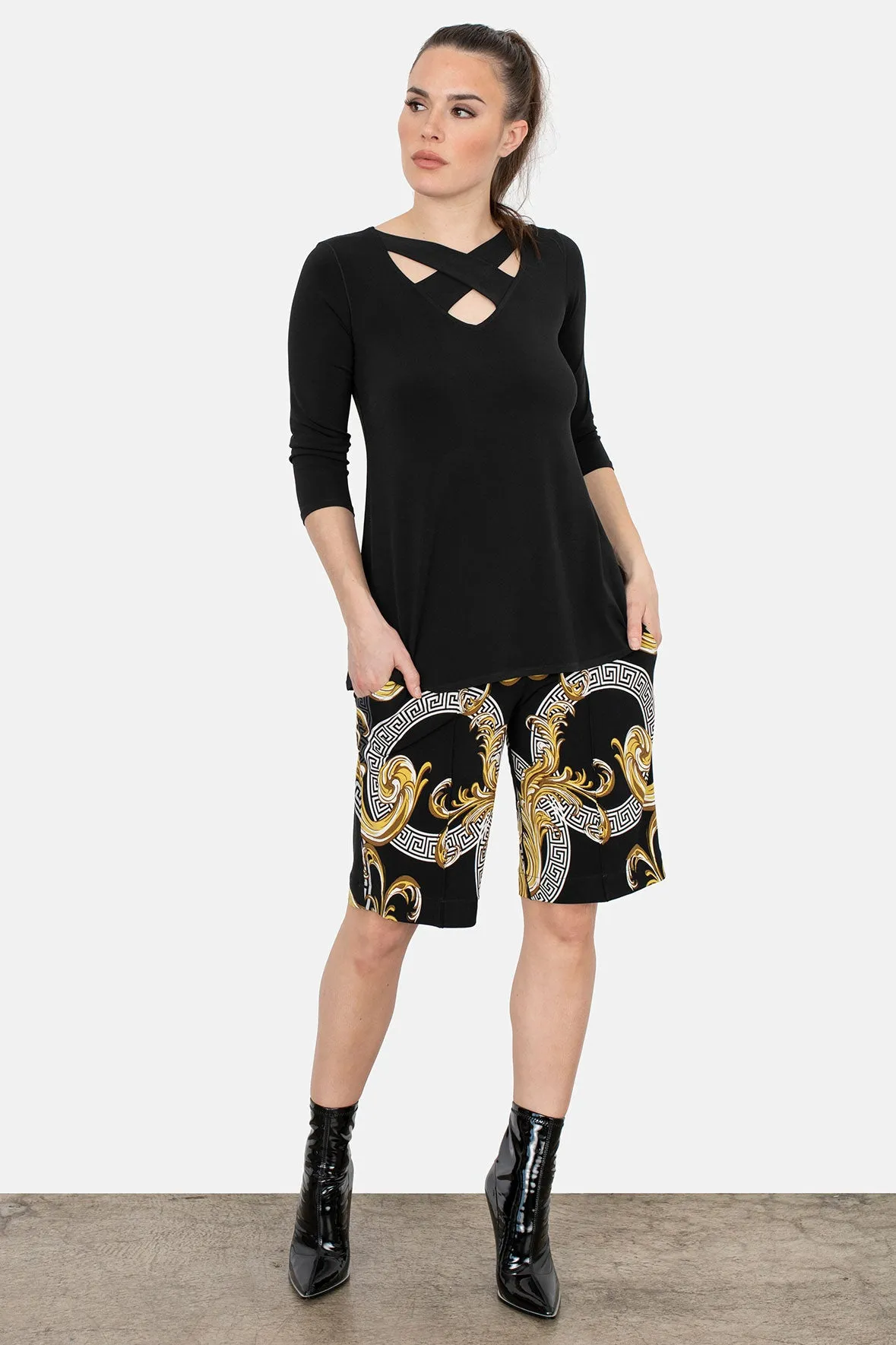 Criss Cross Strip Top