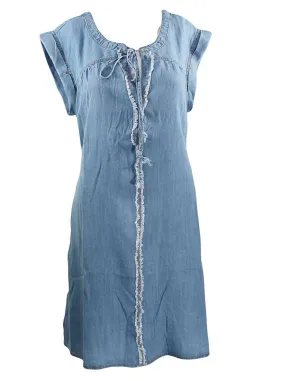 Easel Denim Dress Light Denim
