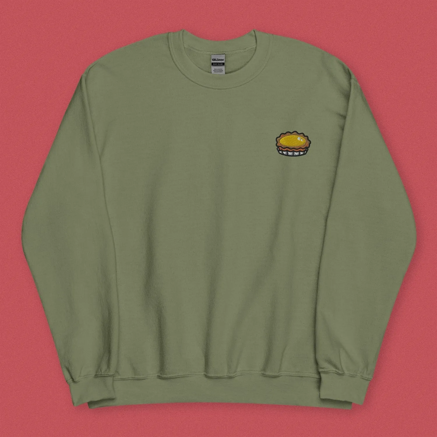 Egg Tart Embroidered Sweatshirt