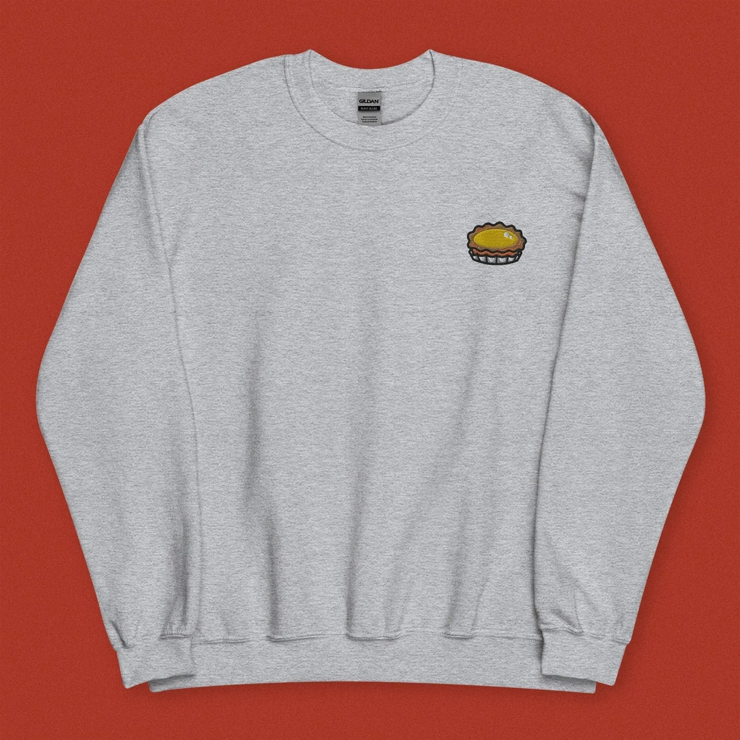 Egg Tart Embroidered Sweatshirt