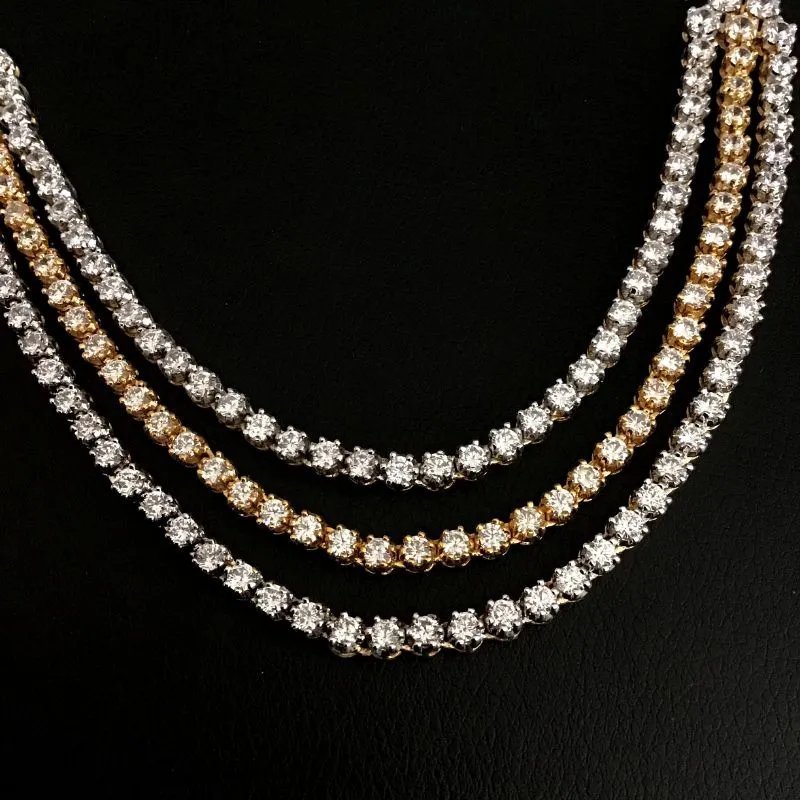 Gold Zircon/AD Necklace Set 8996-3199