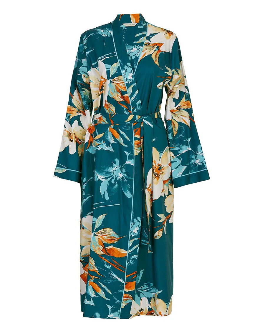 Goldie Womens Floral Print Long Dressing Gown
