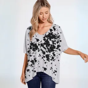 Graphic Loose Fit Top Made in USA