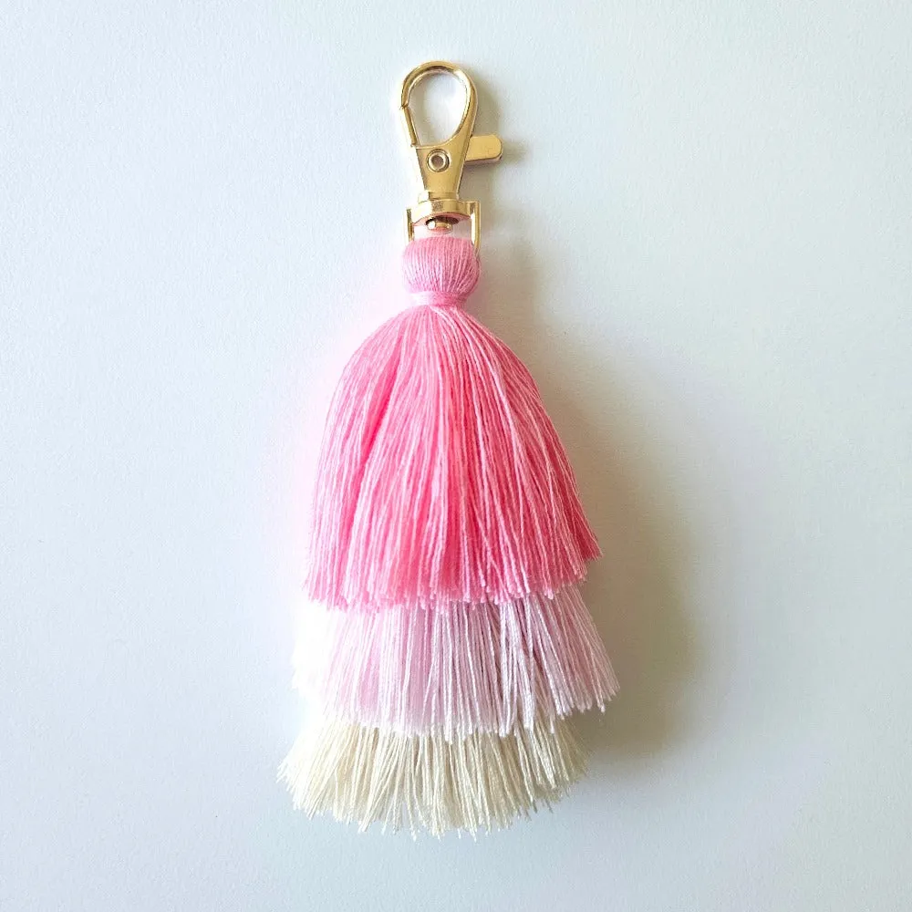 Layered Keychain Tassels