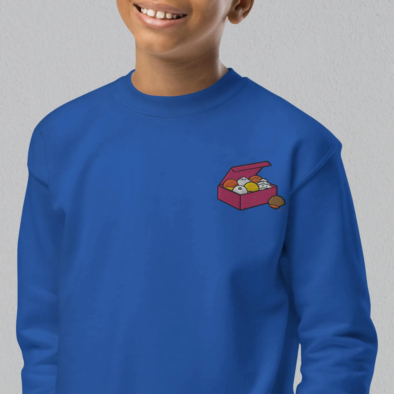 Let's Get This Bread Embroidered Kids Sweatshirt