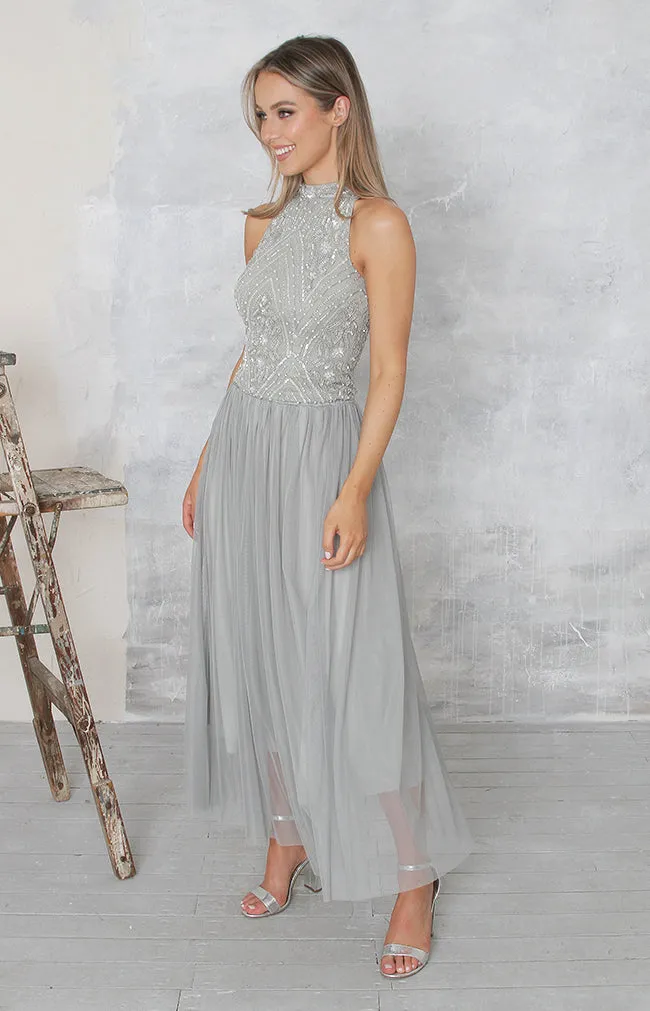 Miley Tulle Midi Skirt - Sage