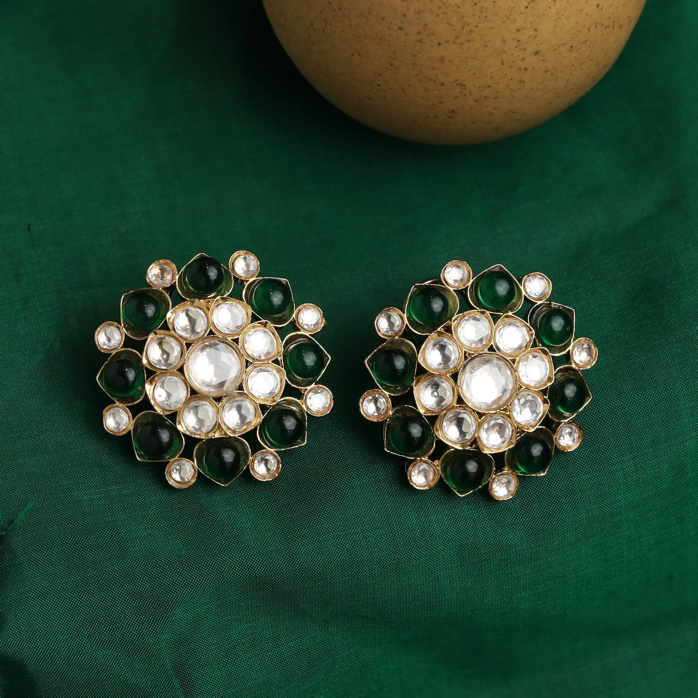 Moissanite Kundan Tops/Studs 1373-69