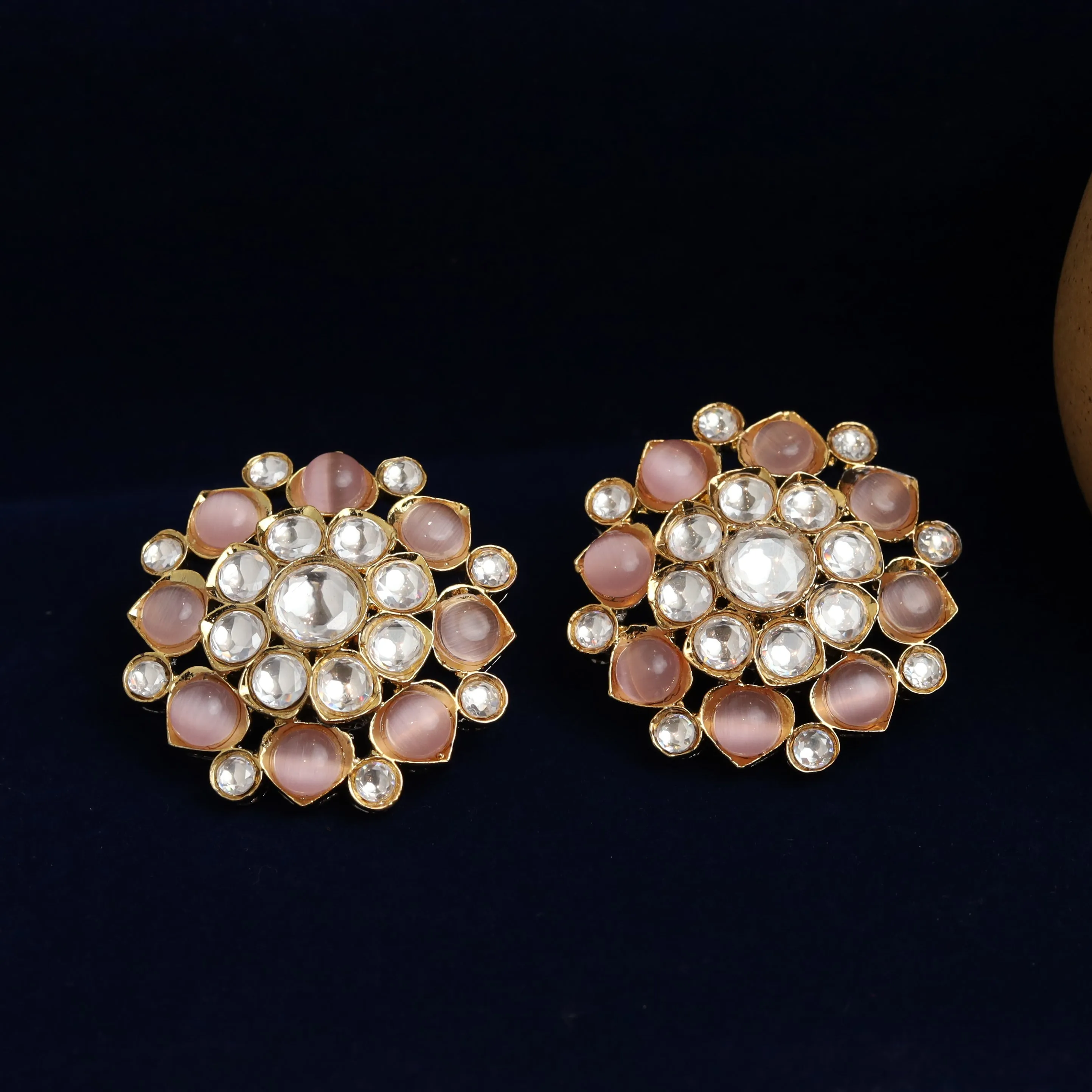 Moissanite Kundan Tops/Studs 1373-69