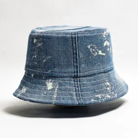 Mursaki Denim Bucket Hat - Bleached Denim