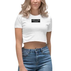 No Body Listens to Techno Crop Top