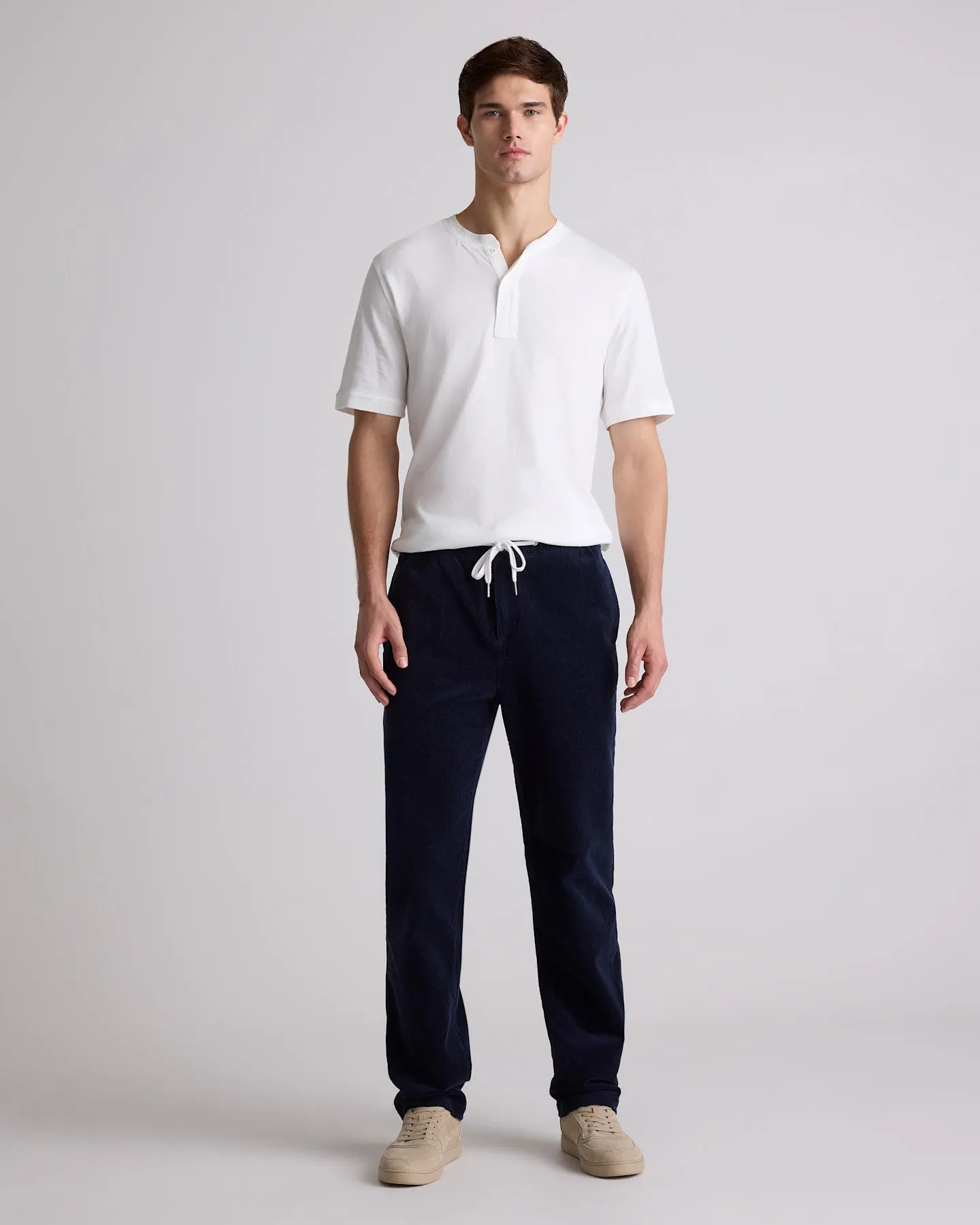 Organic Stretch Corduroy Drawstring Trouser