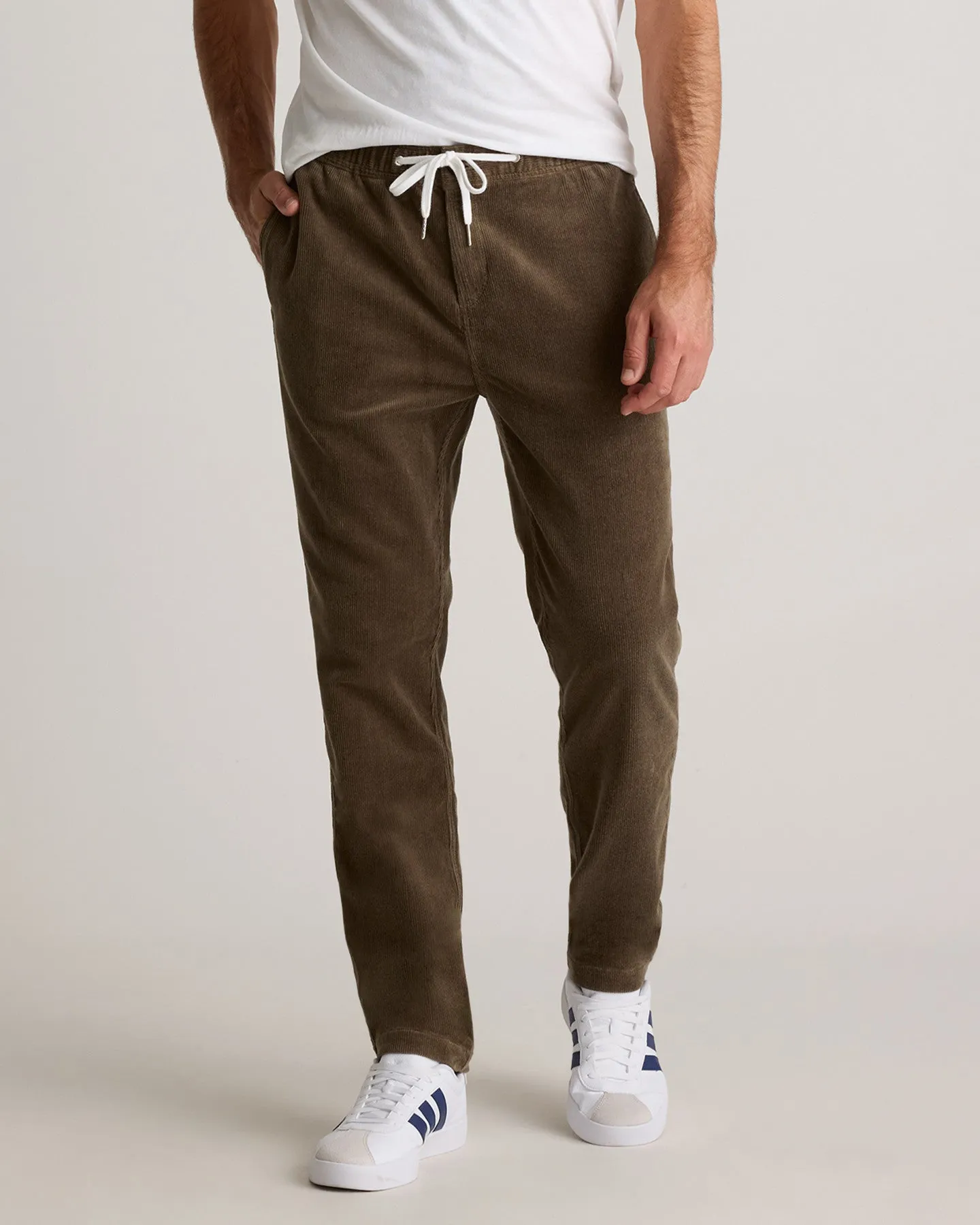 Organic Stretch Corduroy Drawstring Trouser