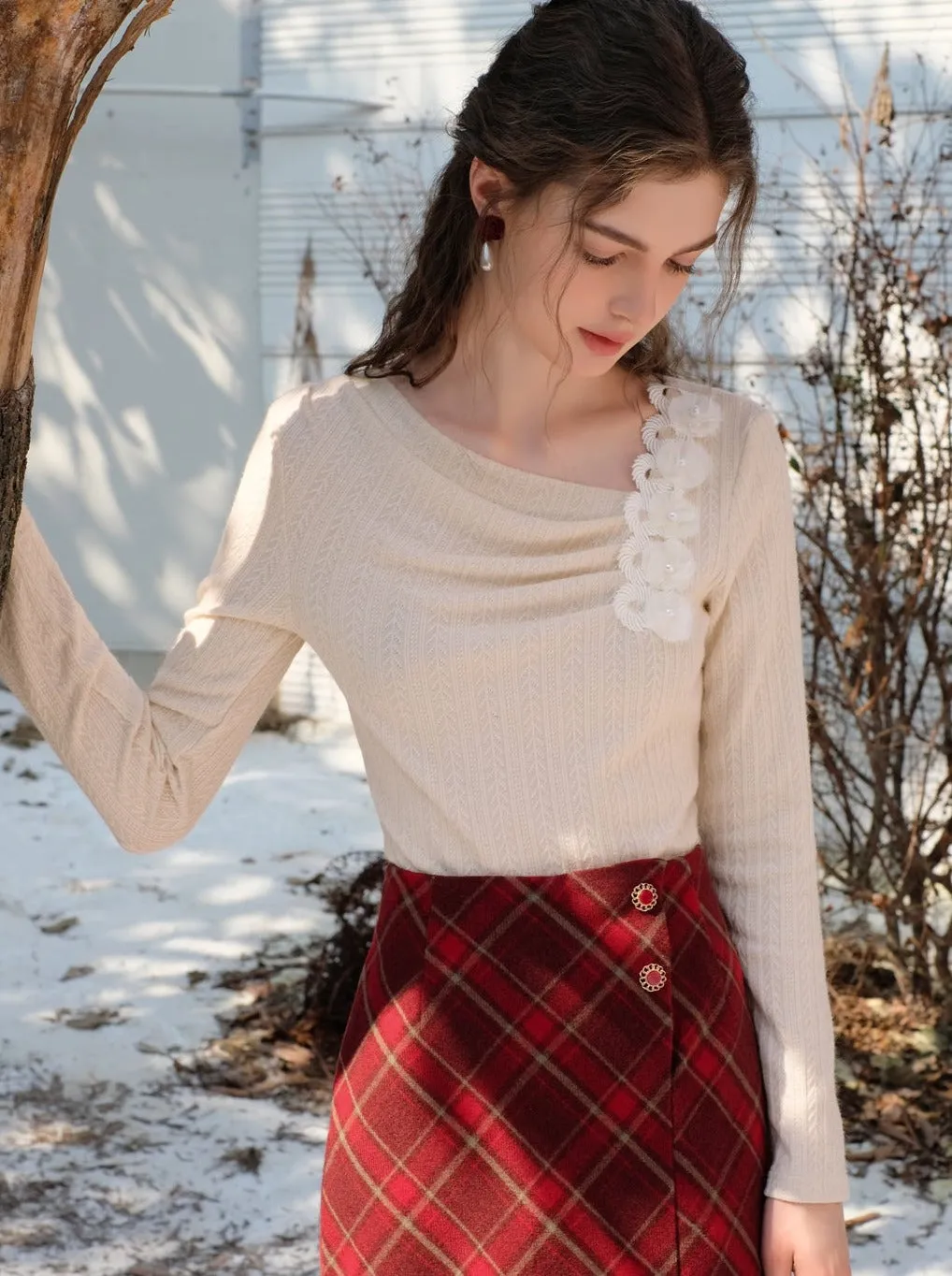 Queen Milk Sweet Tops French Lazy