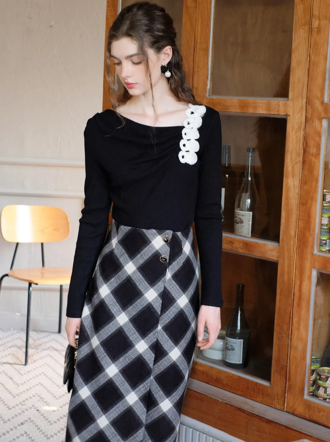 Queen Milk Sweet Tops French Lazy