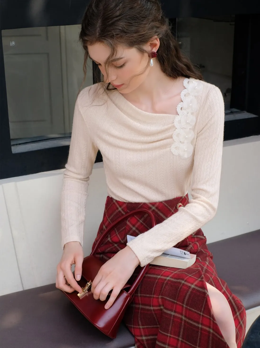Queen Milk Sweet Tops French Lazy