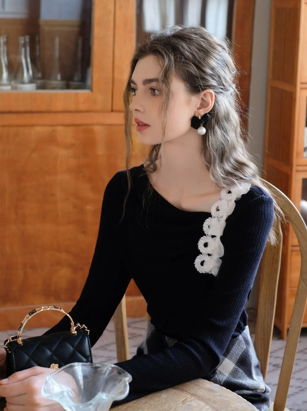 Queen Milk Sweet Tops French Lazy