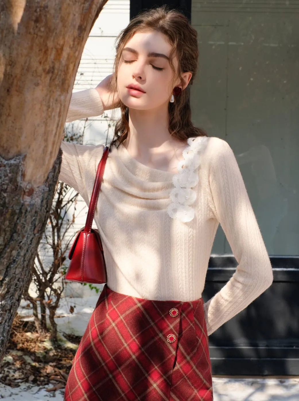 Queen Milk Sweet Tops French Lazy
