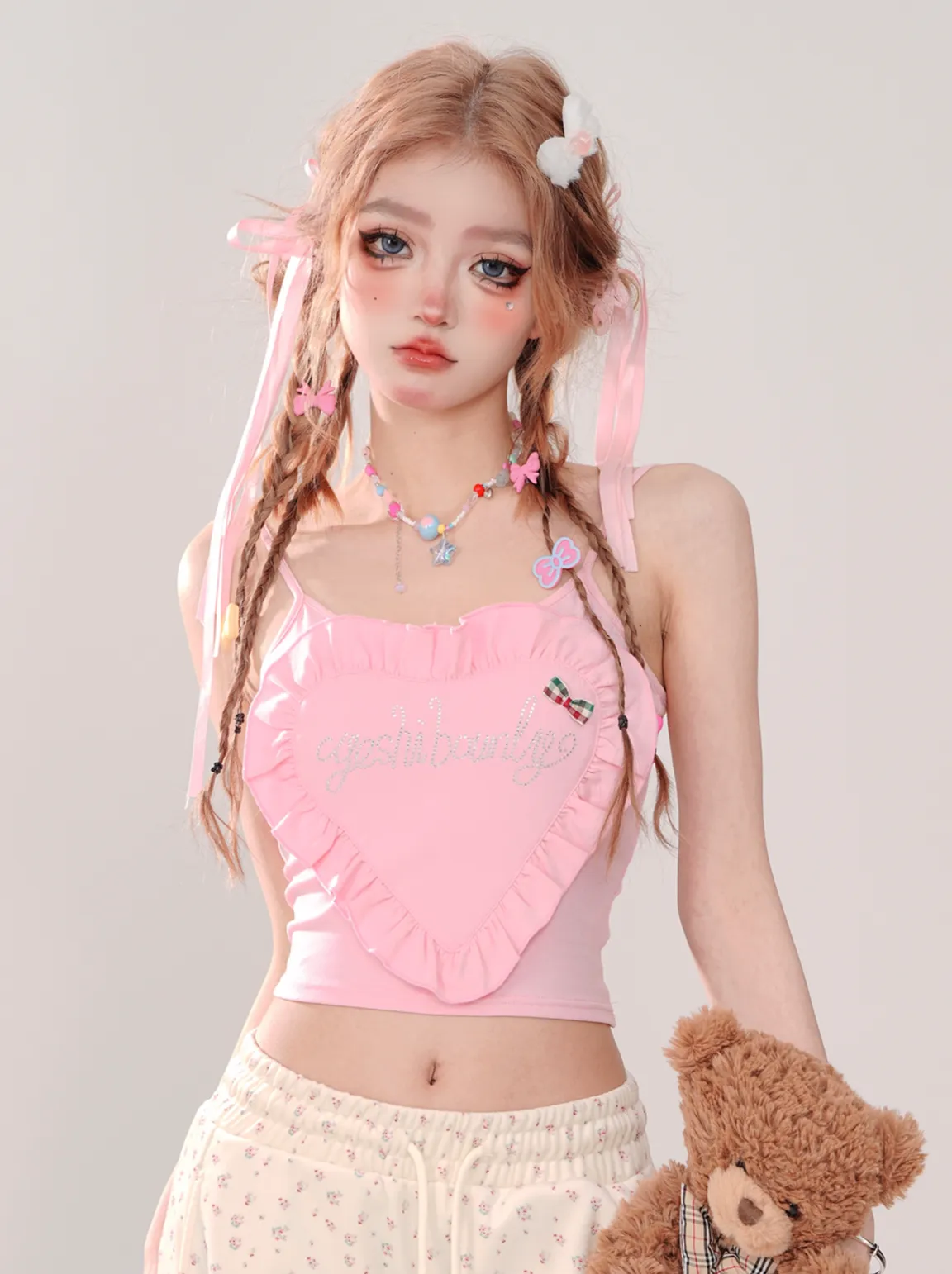 Slim Girl Short Tops Style Suspender Fantasy