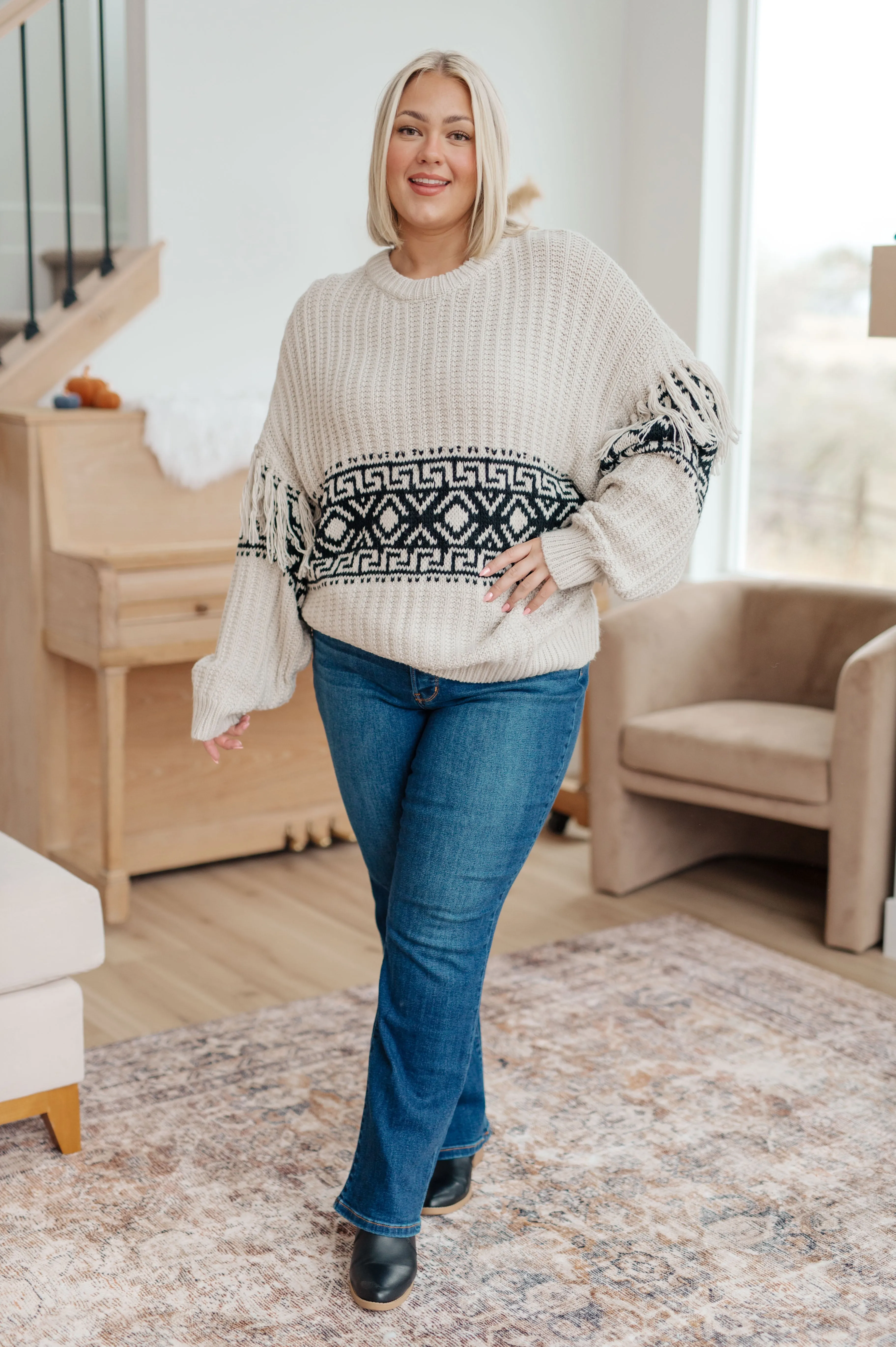 Stagg Sweater with Fringe