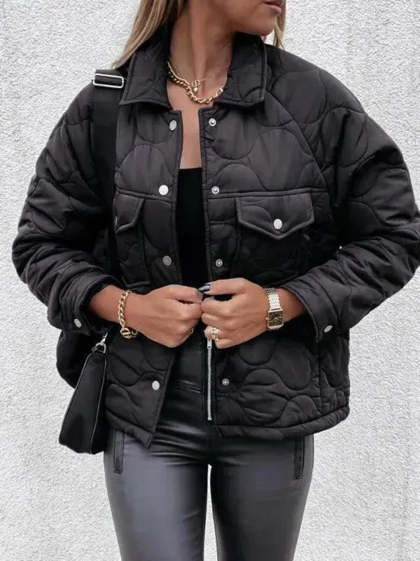 Stylish Loose Buttoned Women Jacket