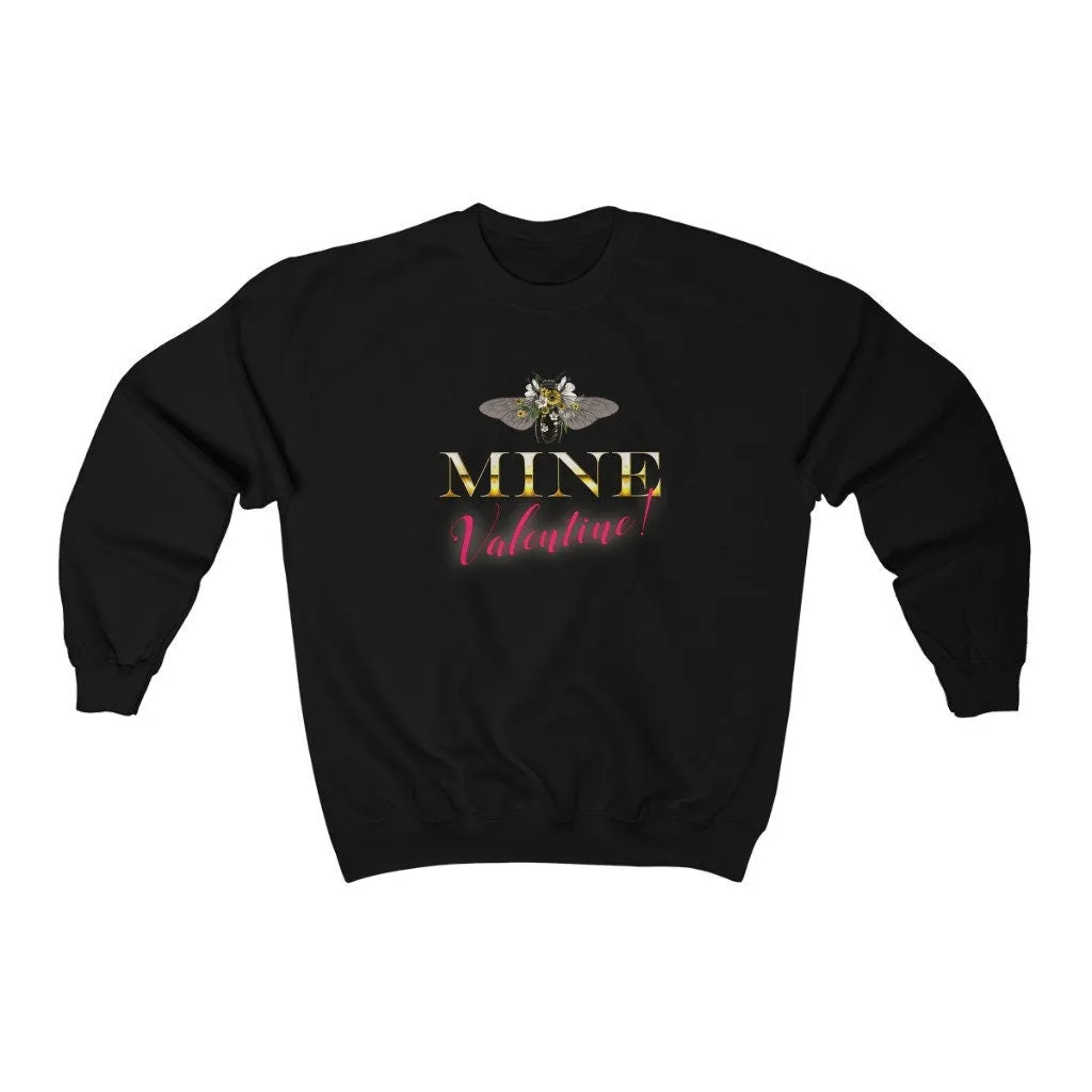 Valentine Shirt, Bee Mine, Gift for him, Unisex Heavy Blend Crewneck Sweatshirt