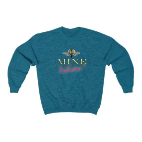 Valentine Shirt, Bee Mine, Gift for him, Unisex Heavy Blend Crewneck Sweatshirt