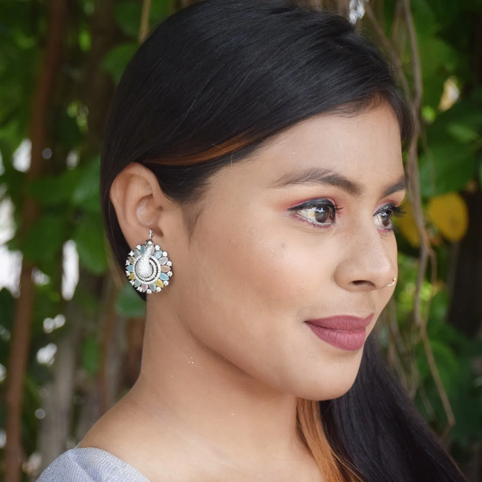 Victorian Polish Zircon/AD Earring 6791-69