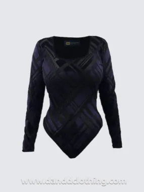 Violet Sexy Bodysuit