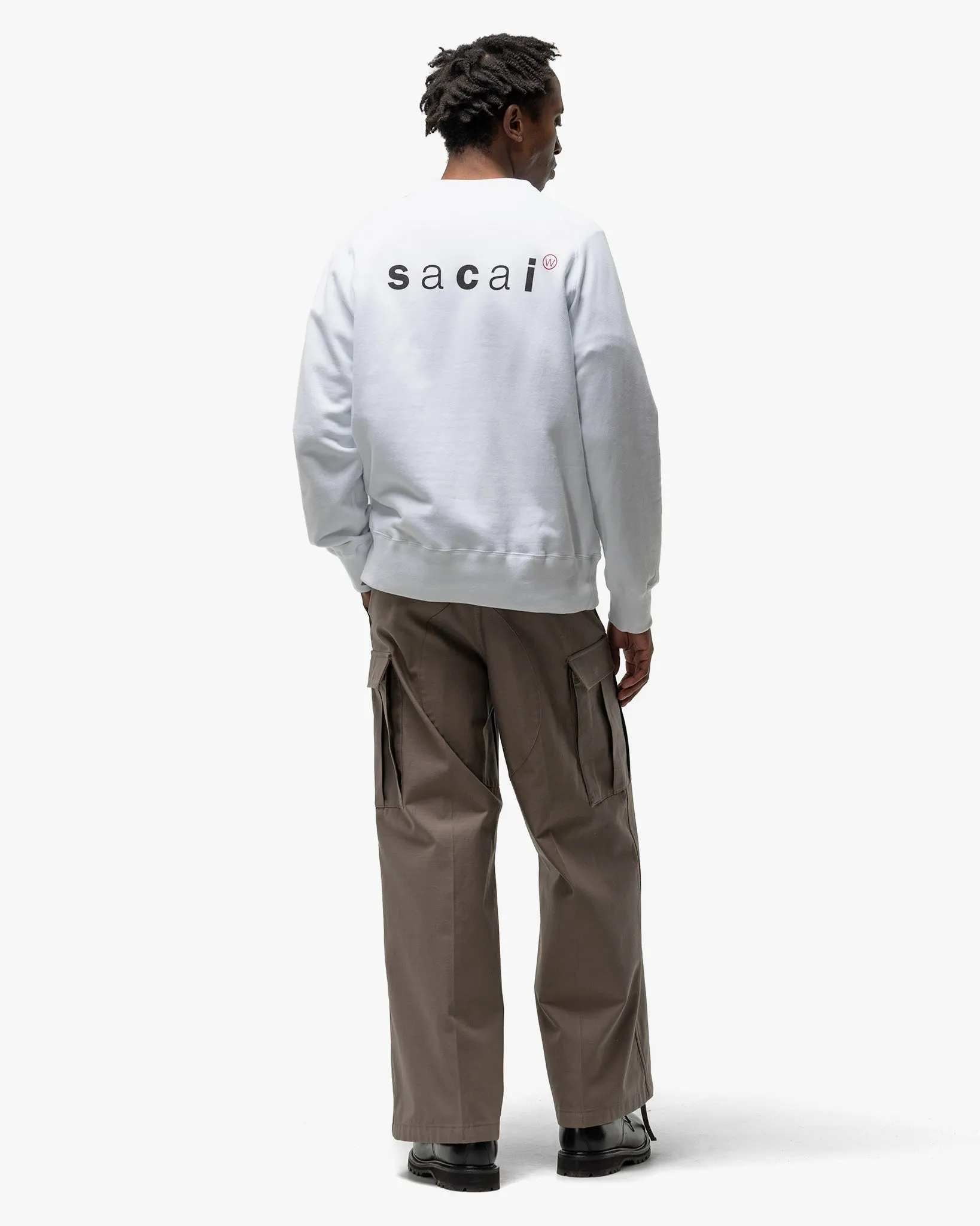 x WTAPS Print Pullover White
